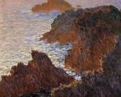 克劳德 莫奈 : Rocks at Belle-Ile, Port-Domois